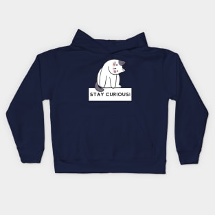 "Curious Kitty" - Inspirational Feline Tee Kids Hoodie